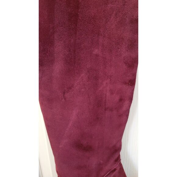 Stuart Weitzman Demiswoon BORDEAUX Burgundy Knee High Wedge Boots - Picture 3 of 3